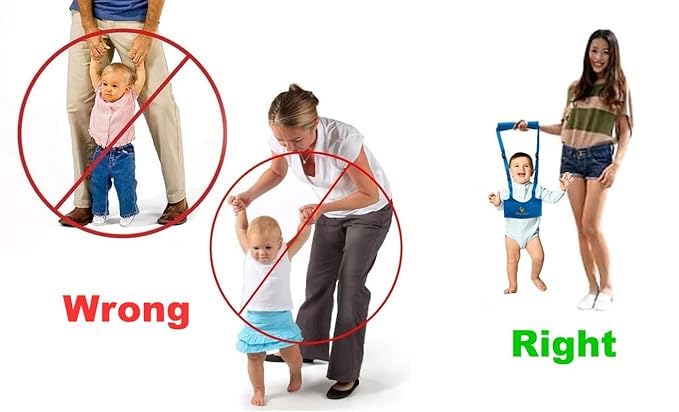 Baby Safety Harness Walking Assistant for Toddlers | Adjustable Belt for Learning to Walk | Soft Support Harness with Padded Straps