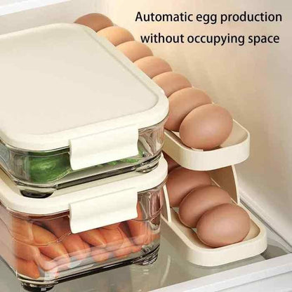 Decorative Rolling Egg Holder Rack for Refrigerator