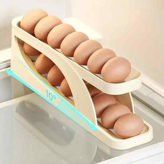 Decorative Rolling Egg Holder Rack for Refrigerator