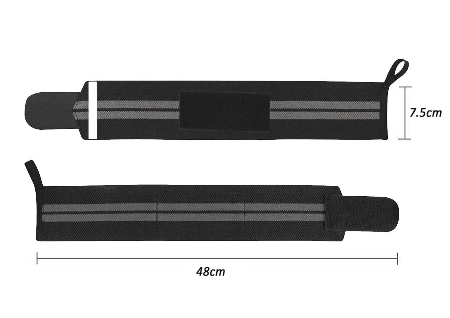 Gym Weightlifting Wrist Band Straps with Thumb Loop for Gym