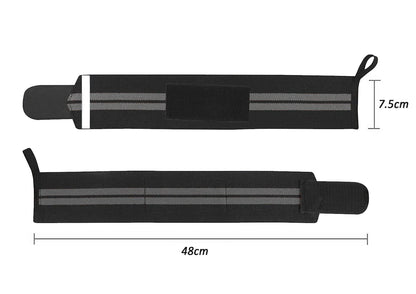 Gym Weightlifting Wrist Band Straps with Thumb Loop for Gym
